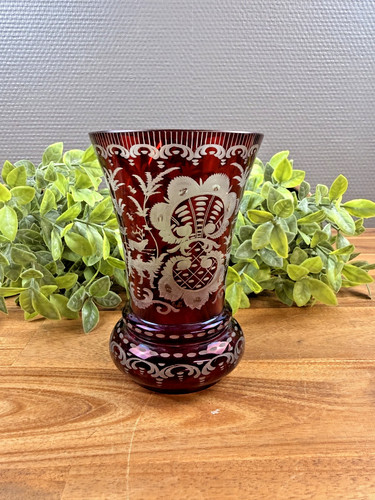 Vase cristal bohême - en, de