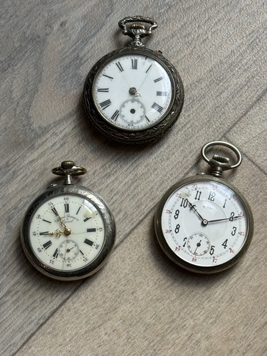 Lot montres goussets en - 3,