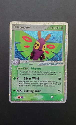 Carte pokémon dustox 92 - ex, 86/92