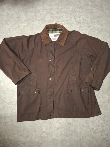 Wax jacket brown men size - wax,