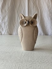 Statue Statuette Hibou Chouette Décoration Collection Bois Sculpture Bibelot