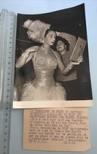 Ancienne Photo De Presse Patinage Artistique 1953 Jacqueline Du Bief Championne 