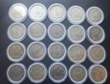 Lot 5 Pièces 50 Francs Argent