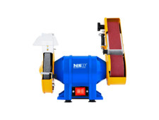 2 en 1 Ponceuse à Bande Touret à Meuler Mixte Meuleuse Établie Ruban Outils Pro