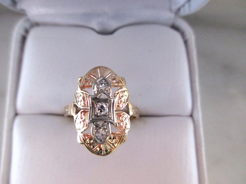 14k jaune naturel anneau - naturel,