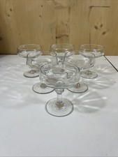 Ancienne coupe à champagne six pièces vintage Style Art Deco Df7