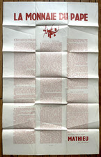 Georges Mathieu tract polémique (André Breton)  "LA MONNAIE DU PAPE", 1060