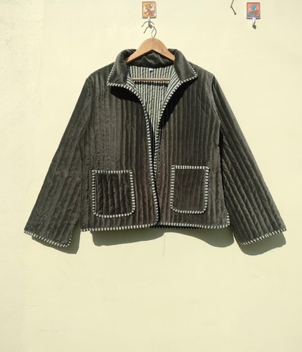 Veste fluffy velours vert - fluffy,