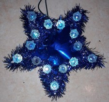 Guirlande Électrique Lumineuse Noël cimier etoile bleu