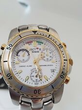 Sector 550 Whit Dial Chrono Alarm  Watch Oroloj Reloj Horology 