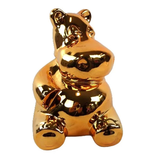 Statue hippopotame assis - , en