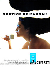 publicité Advertising  1022  1988  café  pur arabica Sati