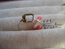 N°578  BAGUE DAME OR BLANC 18K SOLITAIRE DIAMANT.....100 EUROS.