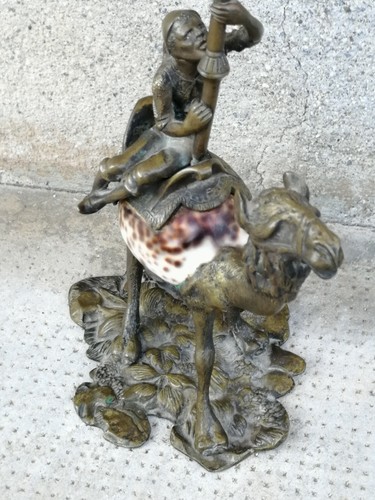 Bronze dromadaire cavalier - dromadaire,