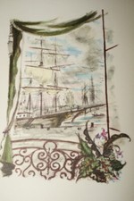 ANDRE DIGNIMONT GRAVURE BATEAU