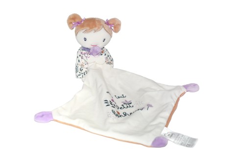 Doudou plat poupée fille mon - plat,