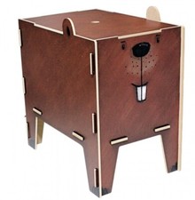 coffre à jouet castor  kit en bois éco certifié Werkhaus