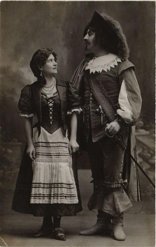 Cpa hofbauer theater star - ak,