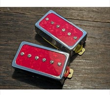 Pick-up taille humbucker type P-90 PU×2 rouge nacré