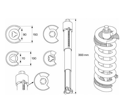 Compresseur ressort interne - compresseur, de