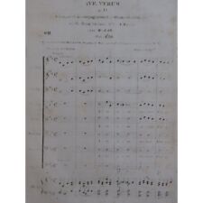 MOZART W. A. Ave Verum Chant Piano ou Orgue ou Violon Alto Basse ca1840