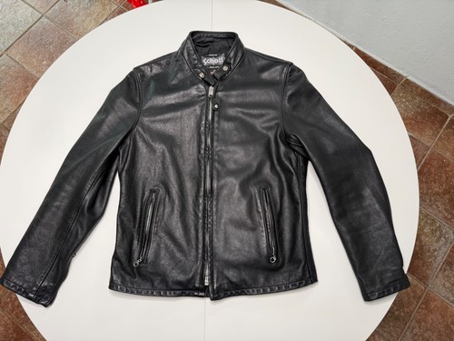 Schott 654vn black vintaged - schott,