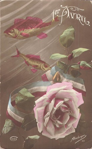 1er avril poissons rose - 1er,