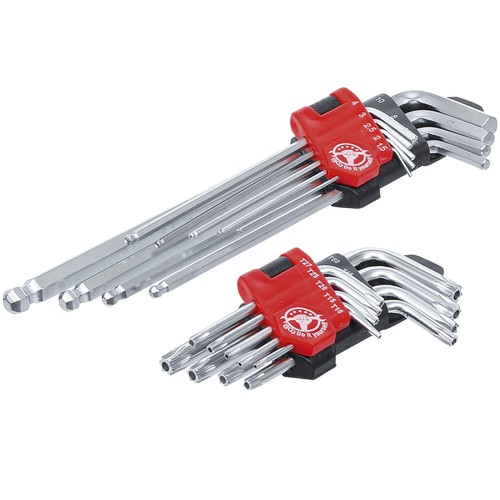 Lot cles coudees longues - cles,