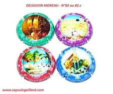 Série de 4 Capsules de champagne - DELOUVIN MOREAU N°82 au 82.c