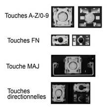 Touche de Clavier Français pour HP Pavilion dv7-4000 dv7-4100 dv7-4200 dv7-4300