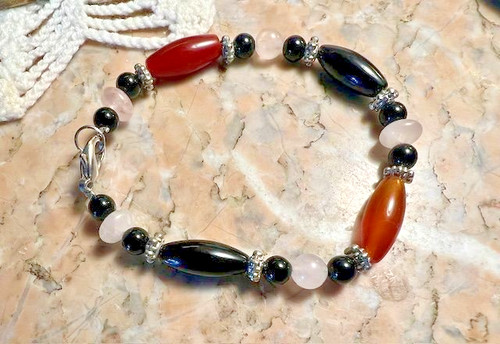 Bracelet ancien perles pierres