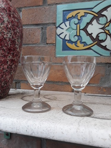 Lot verres côtes - à, bulles