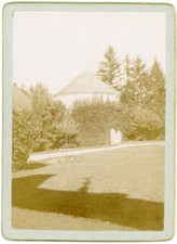 Pigeonnier dans un parc, Vintage print, circa 1900 Tirage vintage print tirage
