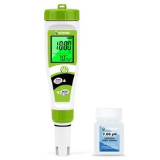 pH Mètre 4 en 1 Testeur pH Piscine Électronique Testeur de pH et PPM avec Aff...