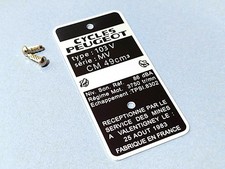 Plaque de cadre Peugeot 103 -