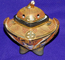 ✨Joli brûle parfum ancien - porcelaine de Satsuma - Japon - Diffuseur encens✨