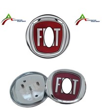 Logo Blason Orrnement Arrière Rouge Diamètre 95 MM pour Fiat 500 Panda 312 Punto