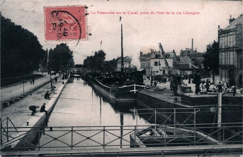 Cpa reims la passerelle - -,