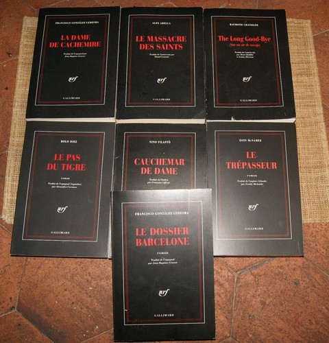 Lot titres gallimard - titres, noir
