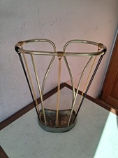 porte parapluie/canne en laiton doré vintage.design 1960.numéroté.