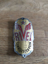 plaque de vélo hollandaise Rivel