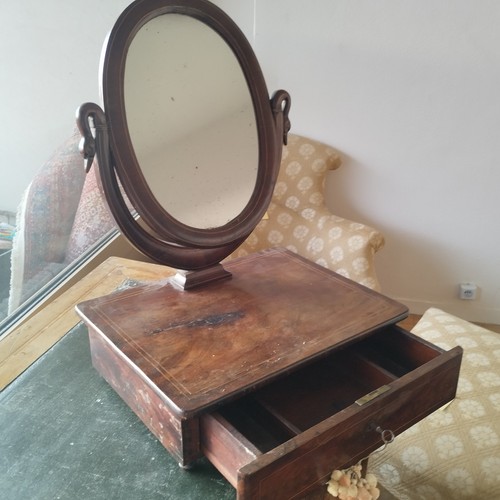 Ancien coiffeuse psyché - coiffeuse,