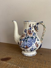 Cafetière / Theiere en Faïence de Gien Modèle Coq et Pivoine - Ancien - Vintage