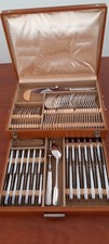 Ménagère Art Déco Métal Argenté 64 pieces Dans Son Coffret