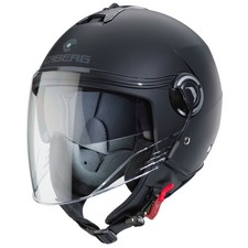 Casque jet Caberg Riviera V4 X noir mat casque de moto casque visière solaire