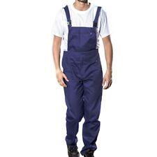 Salopette De Travail Homme En Coton Bleu Pantalon Avec Bretelles Tuta Mécanique