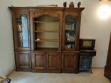 bibliothèque bois massif noyer