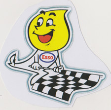 Esso drapeau autocollant - esso, drapeau-