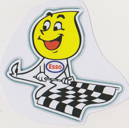 Esso drapeau autocollant - drapeau-,
