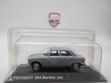 1/43 PEUGEOT 204 Berline 1965 Bleue IXO/Altaya/DeAgostini/NOREV
